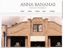 Tablet Screenshot of anna-bananas.com